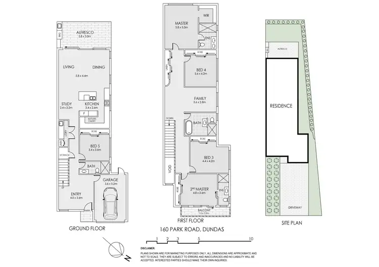 Floorplan of Homely semi-detached listing, 160 Park Road, Dundas NSW 2117