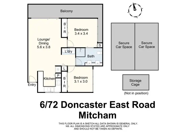 Floorplan of Homely apartment listing, 6/72 Doncaster East Road, Mitcham VIC 3132