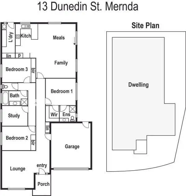 Floorplan of Homely house listing, 13 Dunedin Street, Mernda VIC 3754
