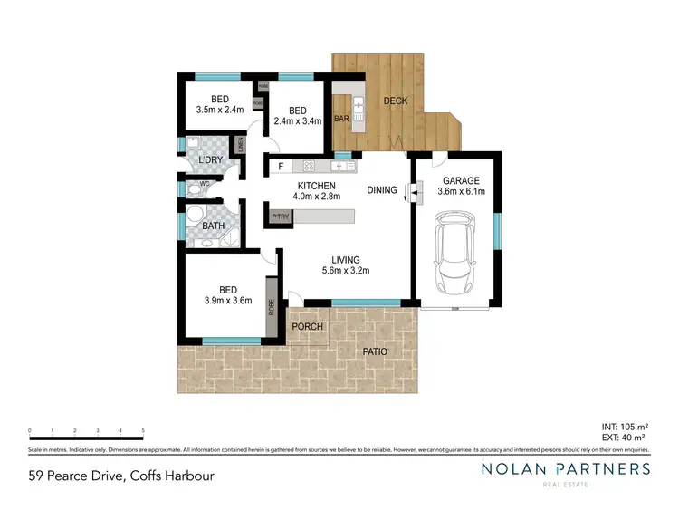 Floorplan of Homely house listing, 59 Pearce Drive, Coffs Harbour NSW 2450