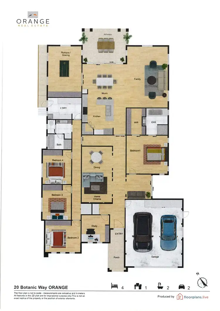 Floorplan of Homely house listing, 20 Botanic Way, Orange NSW 2800
