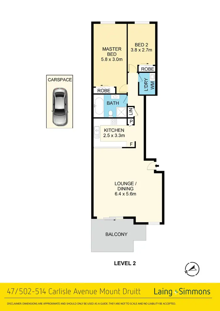 Floorplan of Homely unit listing, 47/502 Carlisle Avenue, Mount Druitt NSW 2770