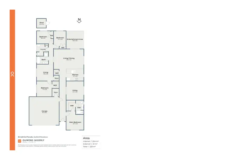 Floorplan of Homely house listing, 32 Admiral Parade, Seaford Meadows SA 5169