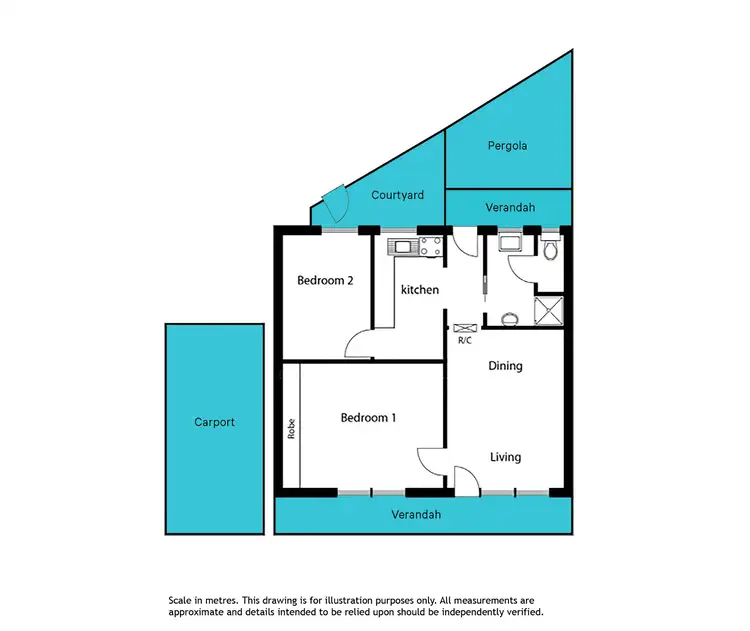 Floorplan of Homely unit listing, 4/509 Cross Road, Plympton Park SA 5038