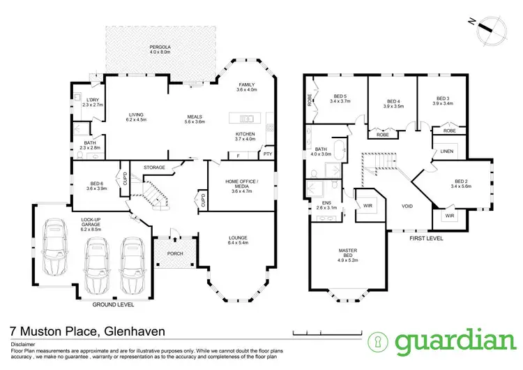 Floorplan of Homely house listing, 7 Muston Place, Glenhaven NSW 2156