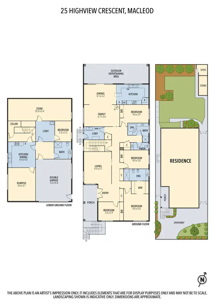 Floorplan of Homely house listing, 25 Highview Crescent, Macleod VIC 3085