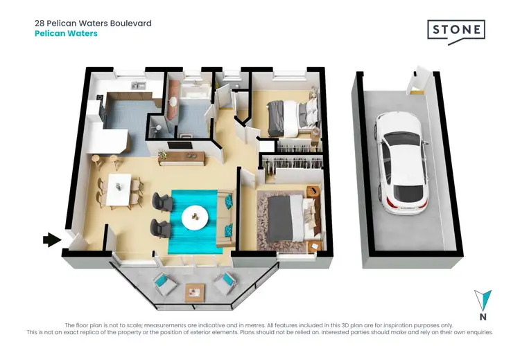 Floorplan of Homely unit listing, 11/28 Pelican Waters Boulevard, Pelican Waters QLD 4551