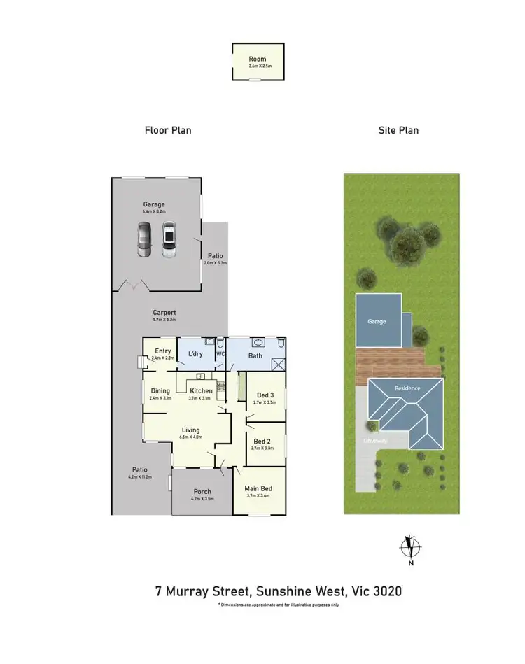 Floorplan of Homely house listing, 7 Murray Street, Sunshine West VIC 3020