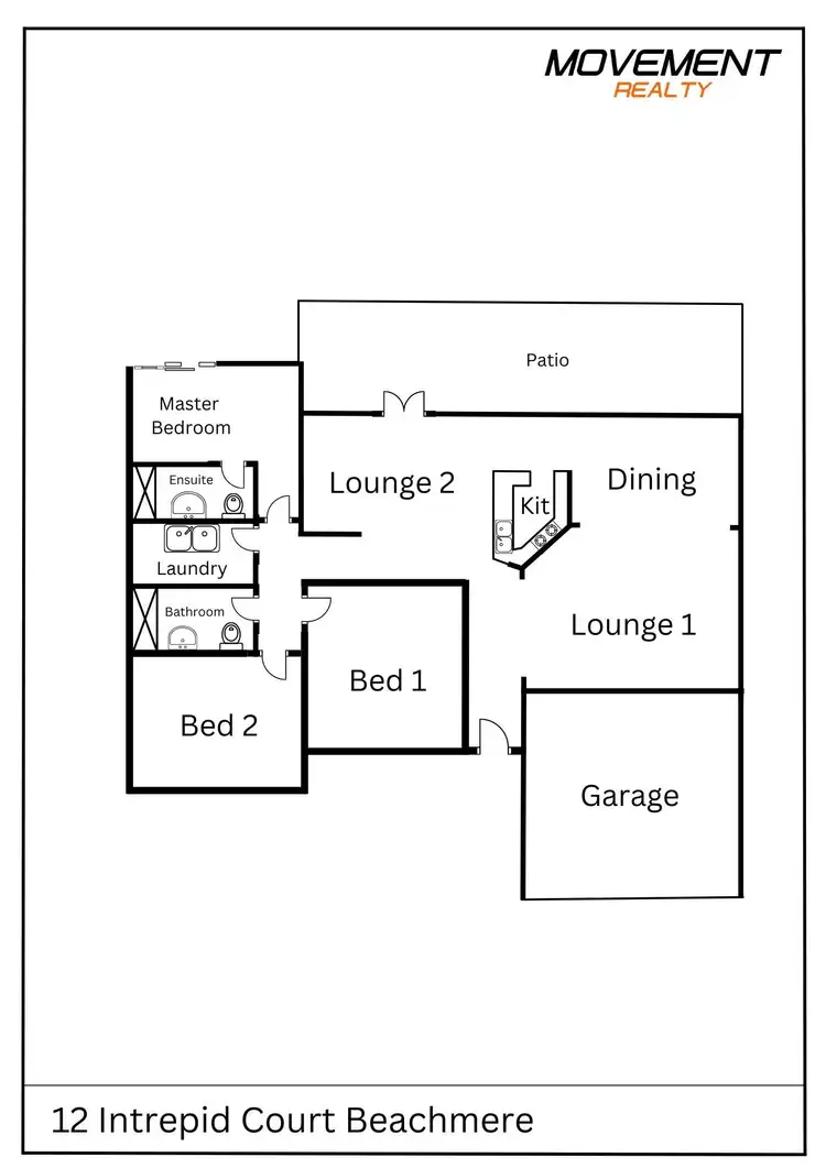 Floorplan of Homely house listing, 12 Intrepid Court, Beachmere QLD 4510