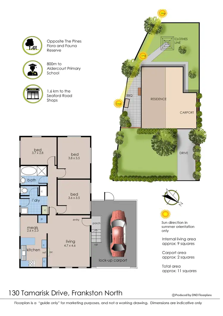 Floorplan of Homely house listing, 130 Tamarisk Drive, Frankston North VIC 3200