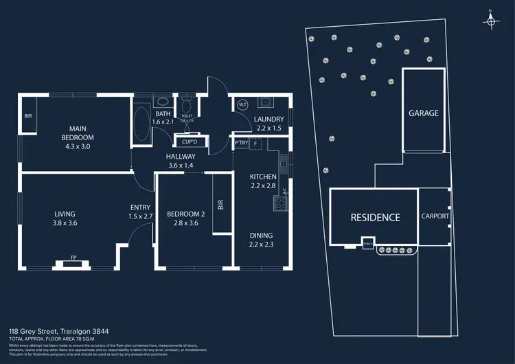 Floorplan of Homely house listing, 118 Grey Street, Traralgon VIC 3844