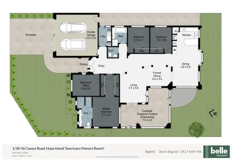 Floorplan of Homely house listing, 1/38-56 Caseys Road, Hope Island QLD 4212