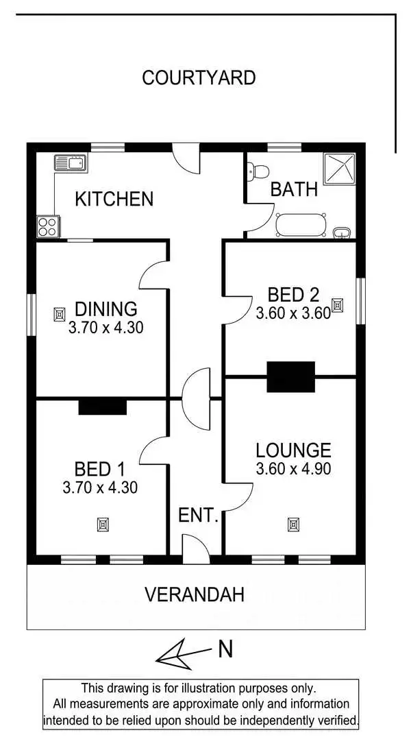 Floorplan of Homely house listing, 23 Wehl Street South, Mount Gambier SA 5290