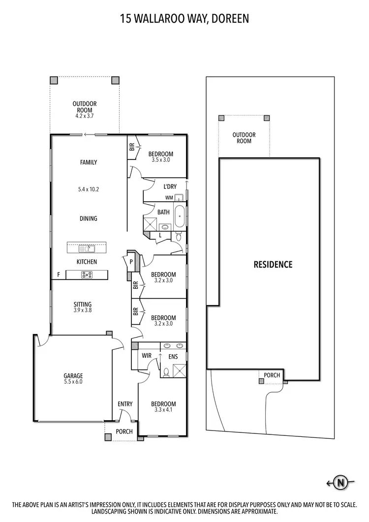 Floorplan of Homely house listing, 15 Wallaroo Way, Doreen VIC 3754