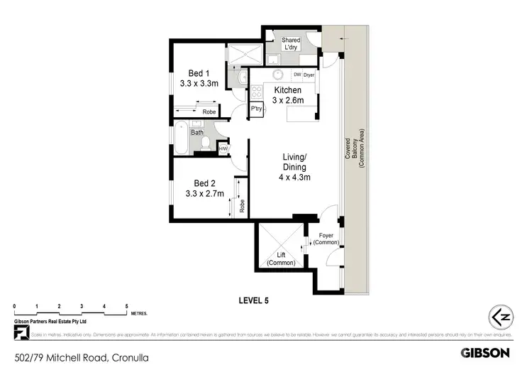 Floorplan of Homely apartment listing, 502/79 Mitchell Road, Cronulla NSW 2230