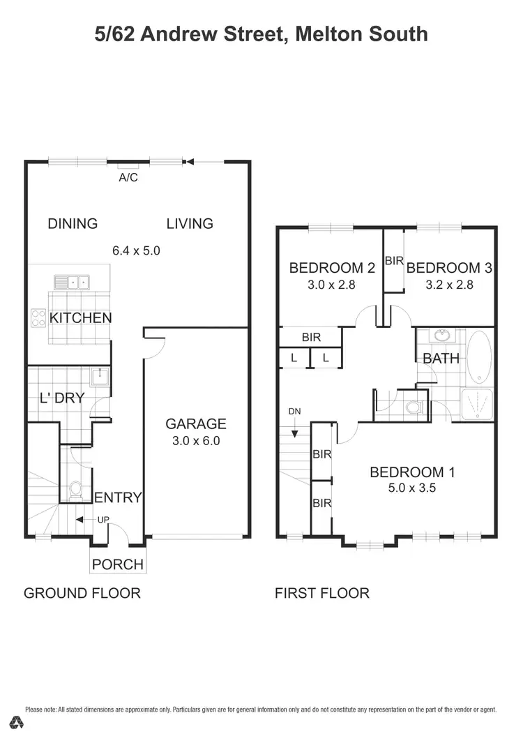 Floorplan of Homely townhouse listing, 5/62 Andrew Street, Melton South VIC 3338