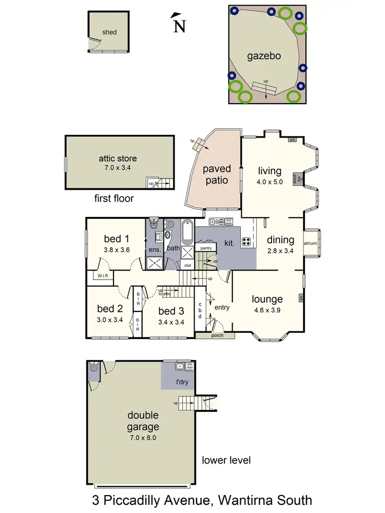 Floorplan of Homely house listing, 3 Piccadilly Avenue, Wantirna South VIC 3152
