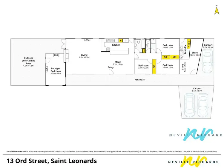 Floorplan of Homely house listing, 13 Ord Street, St Leonards VIC 3223