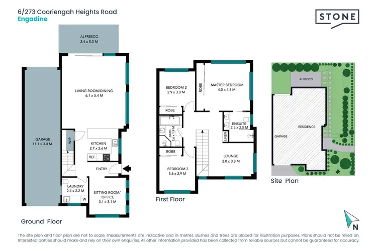 Floorplan of Homely townhouse listing, 6/273 Cooriengah Heights Road, Engadine NSW 2233
