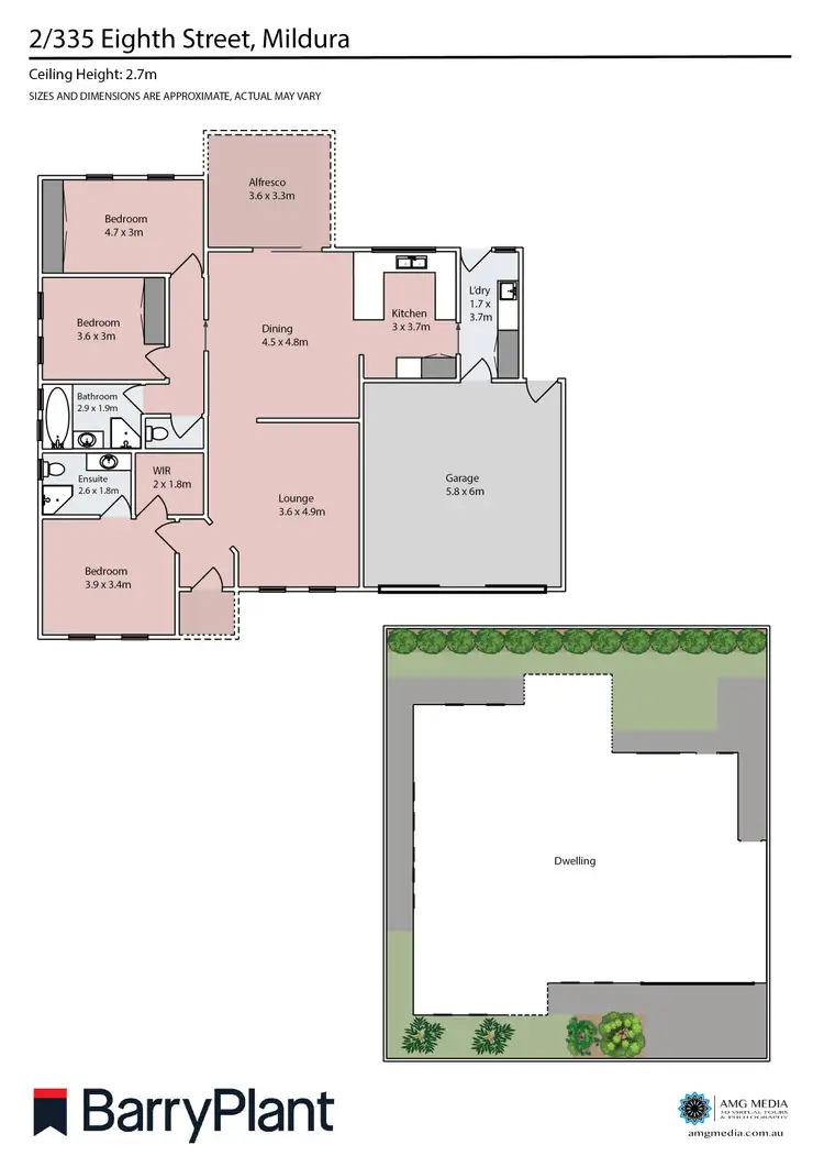 Floorplan of Homely townhouse listing, 2/335 Eighth Street, Mildura VIC 3500