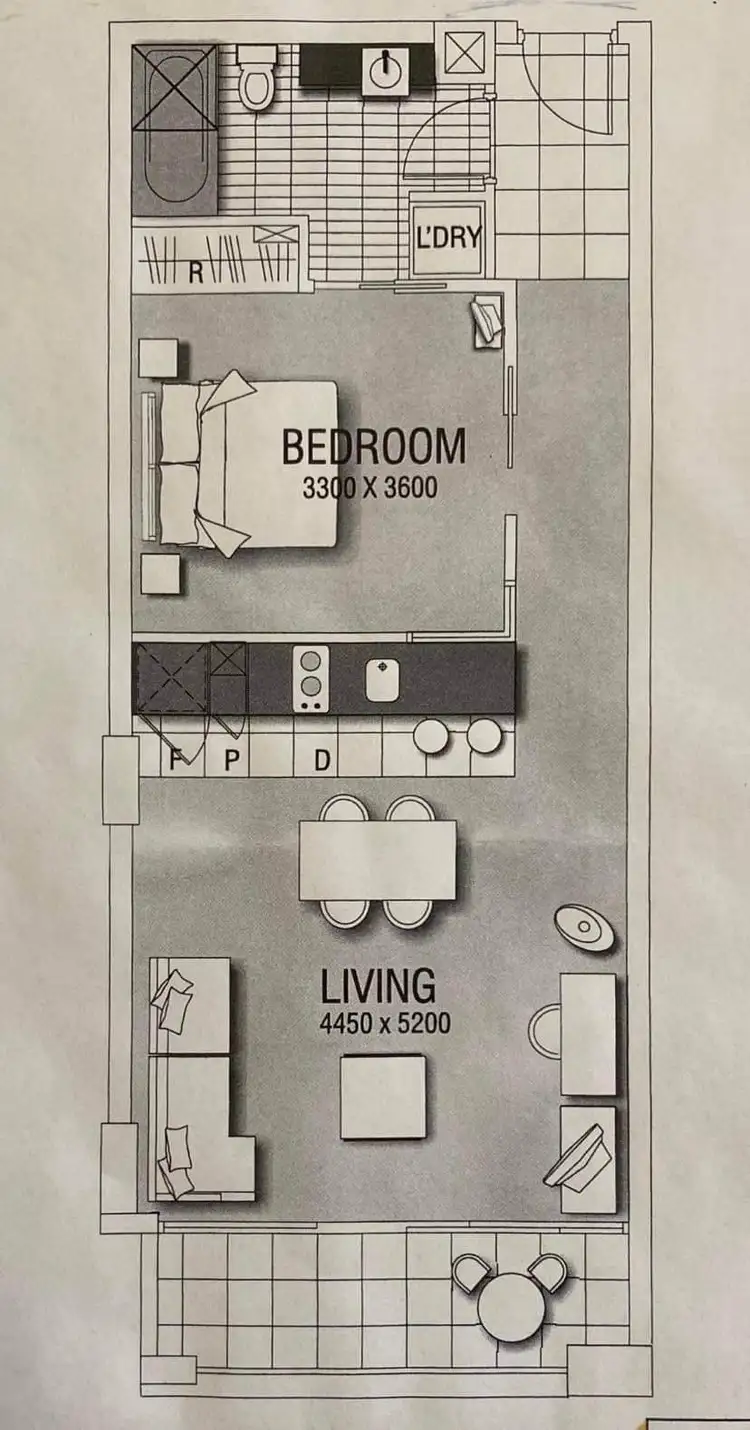Floorplan of Homely apartment listing, 810/104 North Terrace, Adelaide SA 5000
