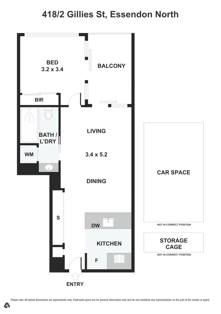 Floorplan of Homely apartment listing, 418/2 Gillies Street, Essendon North VIC 3041