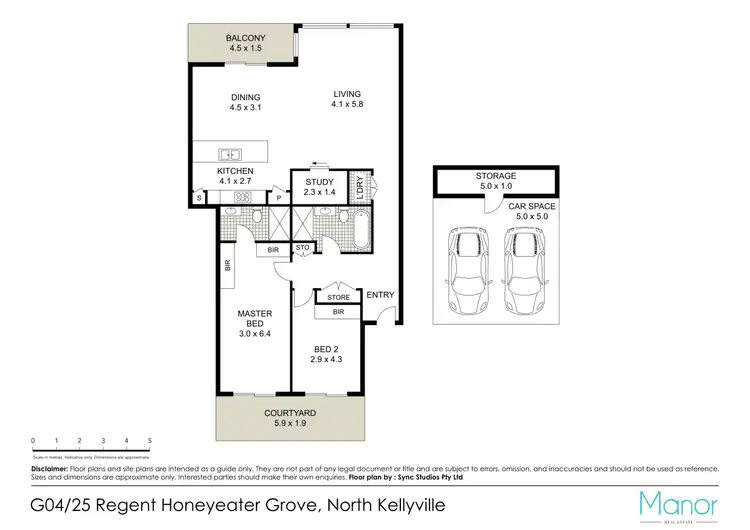 Floorplan of Homely unit listing, G04/25 Regent Honeyeater Grove, North Kellyville NSW 2155
