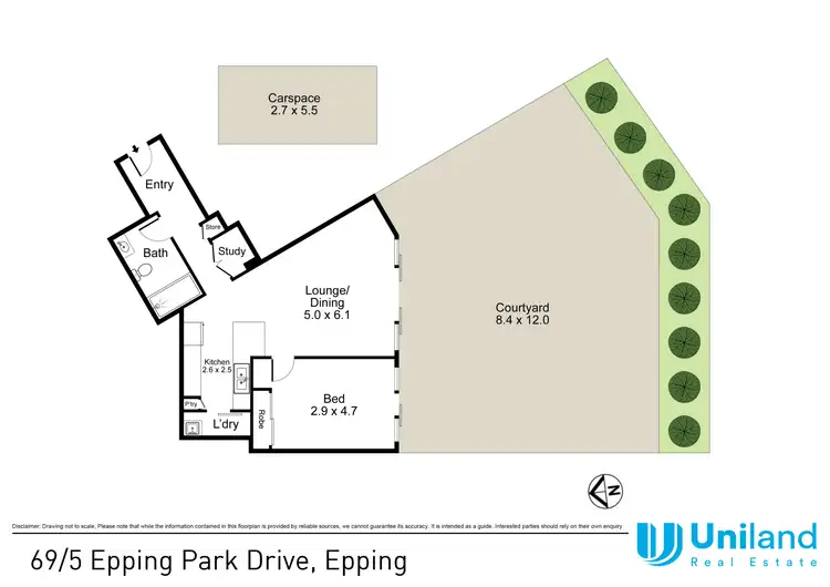 Floorplan of Homely apartment listing, 69/5 Epping Park Drive, Epping NSW 2121