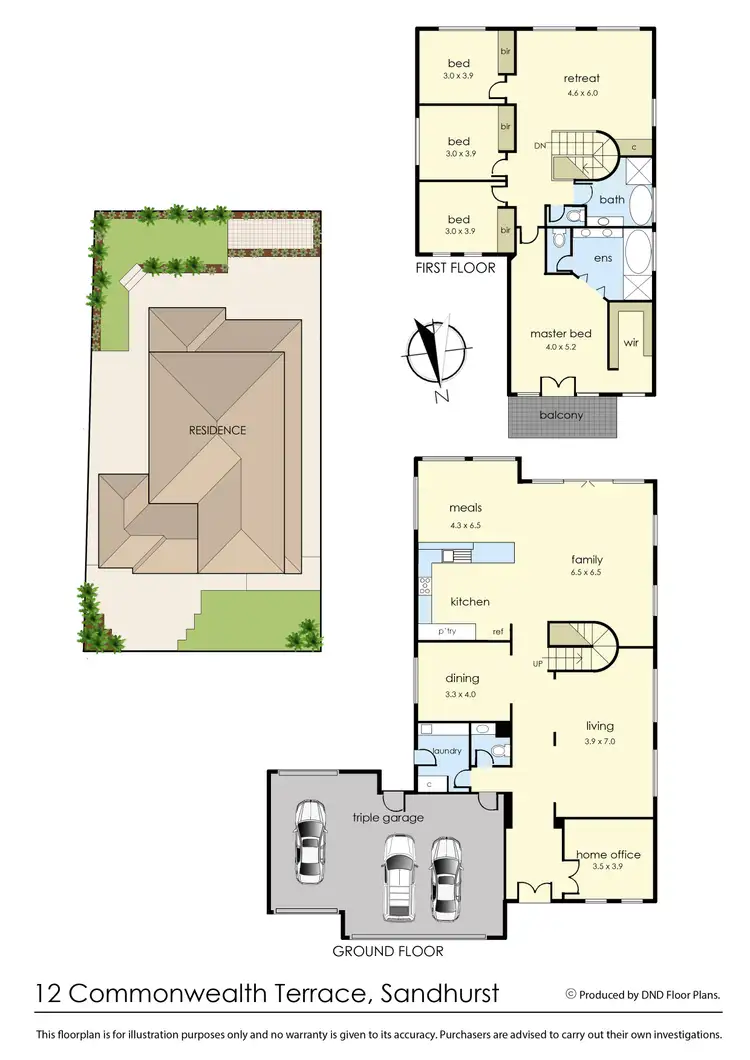 Floorplan of Homely house listing, 12 Commonwealth Terrace, Sandhurst VIC 3977