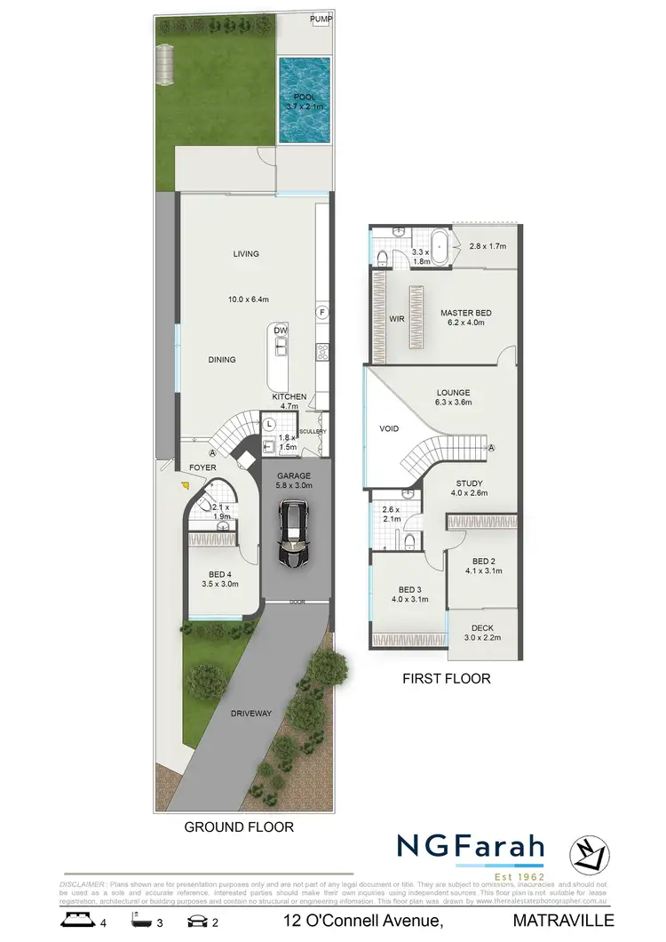 Floorplan of Homely semi-detached listing, 12 O'Connell Avenue, Matraville NSW 2036