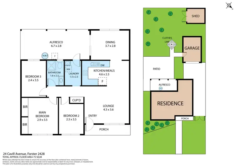 Floorplan of Homely house listing, 24 Cavill Avenue, Forster NSW 2428