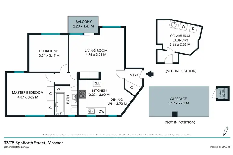 Floorplan of Homely apartment listing, 32/75 Spofforth Street, Mosman NSW 2088