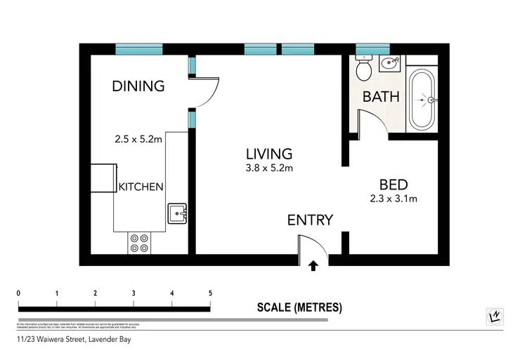 Floorplan of Homely apartment listing, 11/23 Waiwera Street, Mcmahons Point NSW 2060