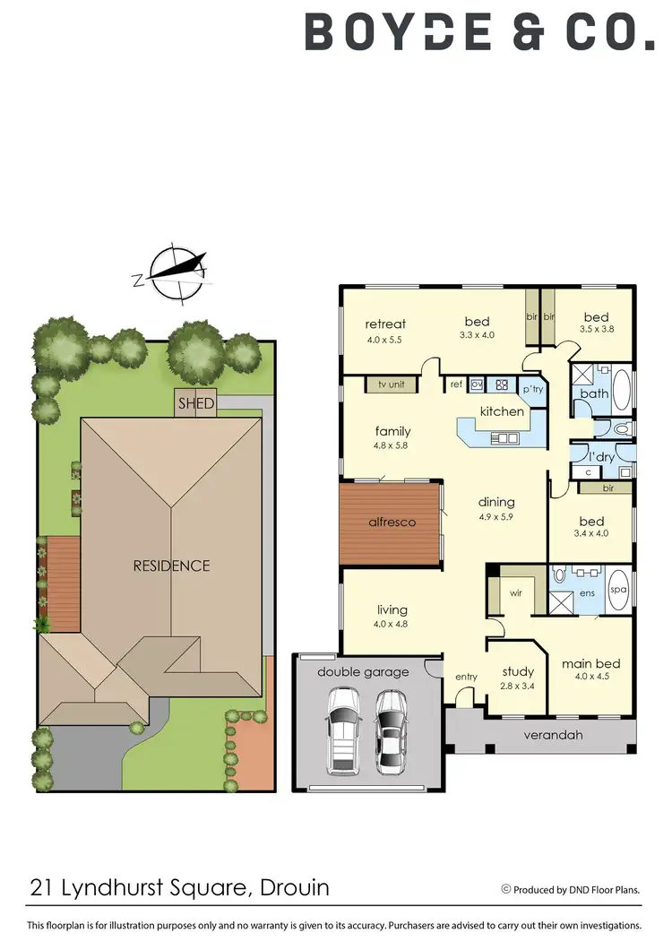 Floorplan of Homely house listing, 21 Lyndhurst Square, Drouin VIC 3818