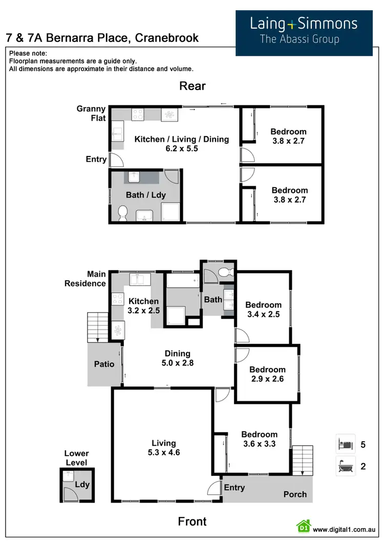 Floorplan of Homely house listing, 7 & 7A Bernarra Place, Cranebrook NSW 2749