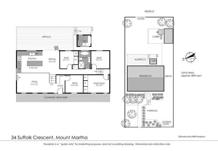 Floorplan of Homely house listing, 34 Suffolk Crescent, Mount Martha VIC 3934