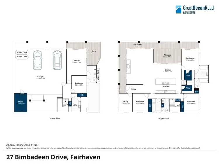 Floorplan of Homely house listing, 27 Bimbadeen Drive, Fairhaven VIC 3231
