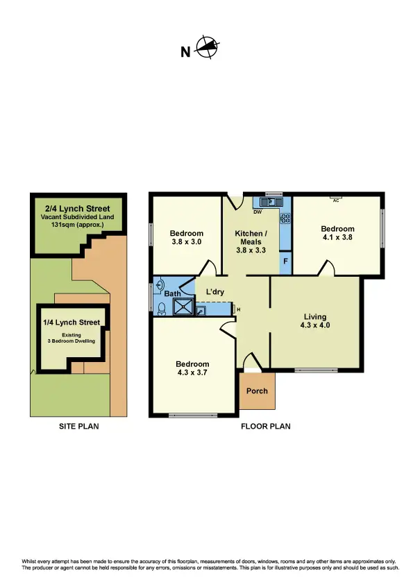 Floorplan of Homely house listing, 4 Lynch Street, Sunshine VIC 3020