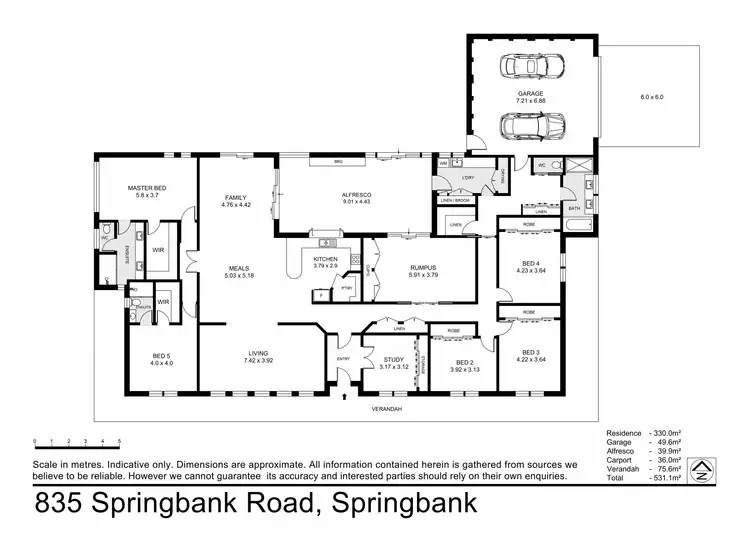 Floorplan of Homely rural property listing, - Springbank Road, Springbank VIC 3352