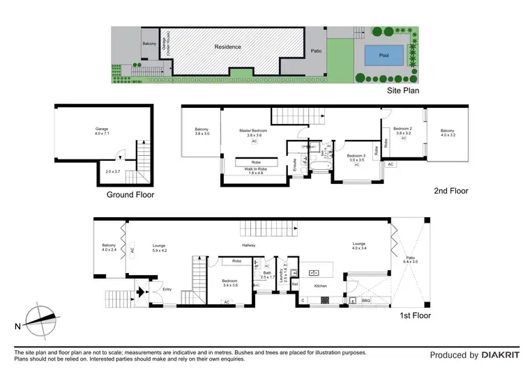 Floorplan of Homely semi-detached listing, 46B Tara Street, Sylvania NSW 2224