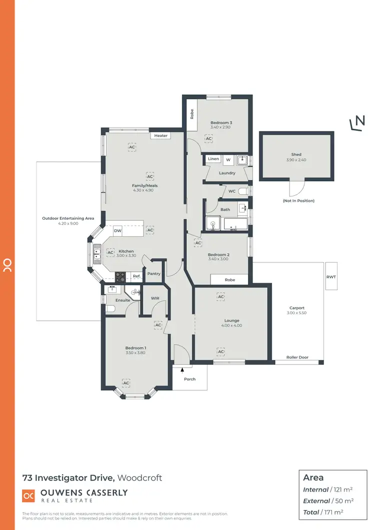 Floorplan of Homely house listing, 73 Investigator Drive, Woodcroft SA 5162