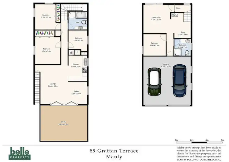 Floorplan of Homely house listing, 89 Grattan Terrace, Manly QLD 4179