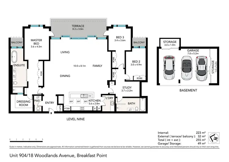 Floorplan of Homely apartment listing, 904/18 Woodlands Avenue, Breakfast Point NSW 2137