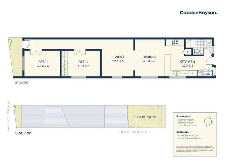 Floorplan of Homely house listing, 26 Perrett Street, Rozelle NSW 2039