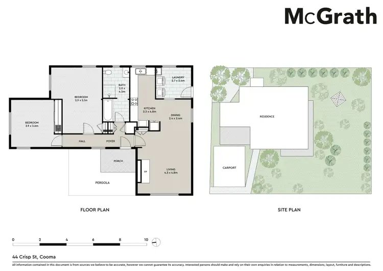 Floorplan of Homely house listing, 44 Crisp Street, Cooma NSW 2630