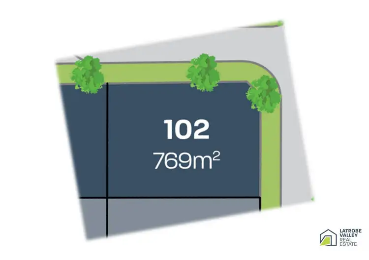 Floorplan of Homely land listing, LOT 102 Lyons Street, Rosedale VIC 3847