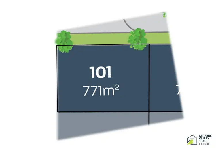 Floorplan of Homely land listing, LOT 104 Lyons Street, Rosedale VIC 3847