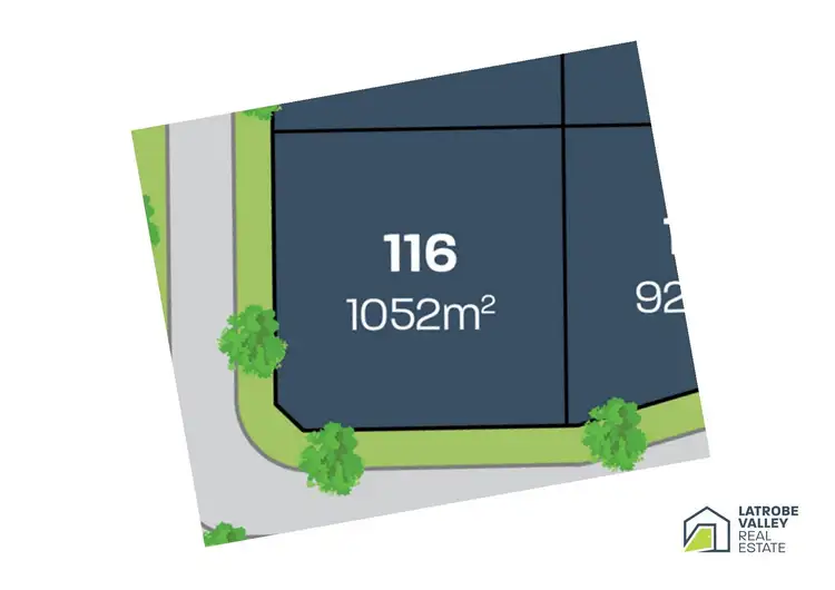 Floorplan of Homely land listing, LOT 116 Lyons Street, Rosedale VIC 3847