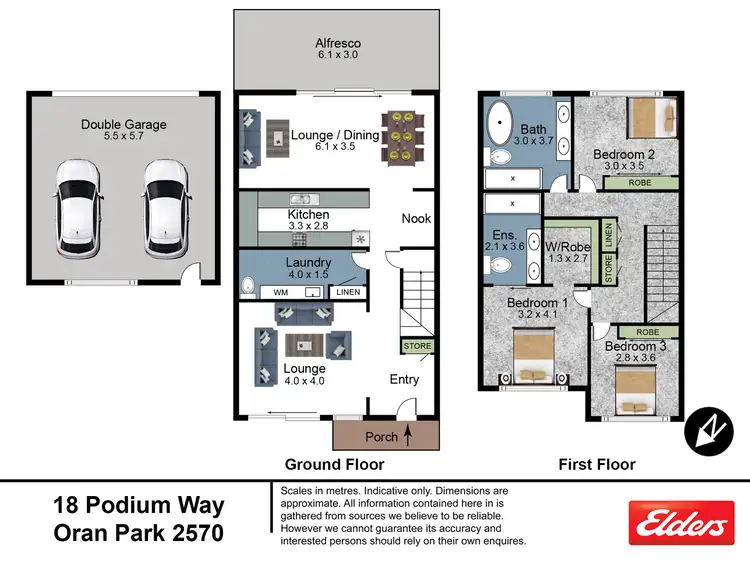 Floorplan of Homely terrace listing, 18 Podium Way, Oran Park NSW 2570