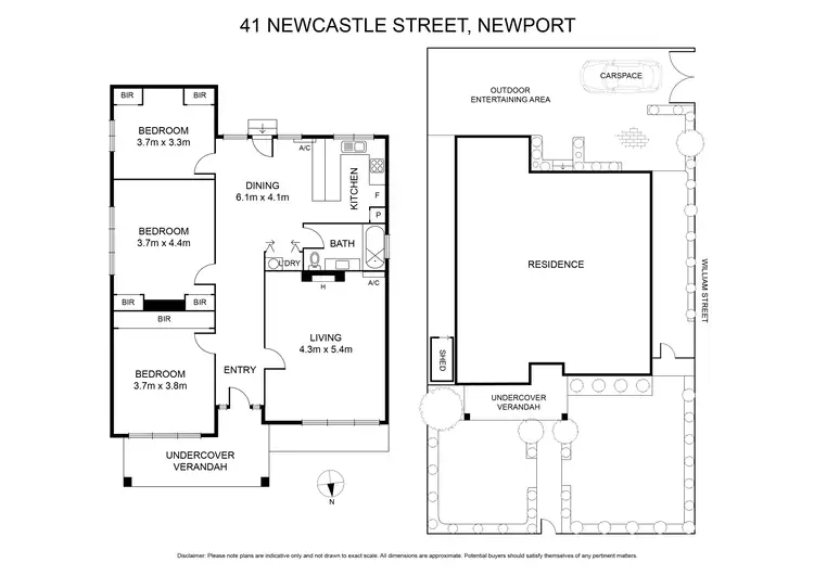 Floorplan of Homely house listing, 41 Newcastle Street, Newport VIC 3015